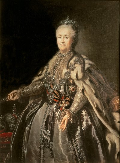 Caterina la Grande, 1793 da Johann Baptist Edler von Lampi
